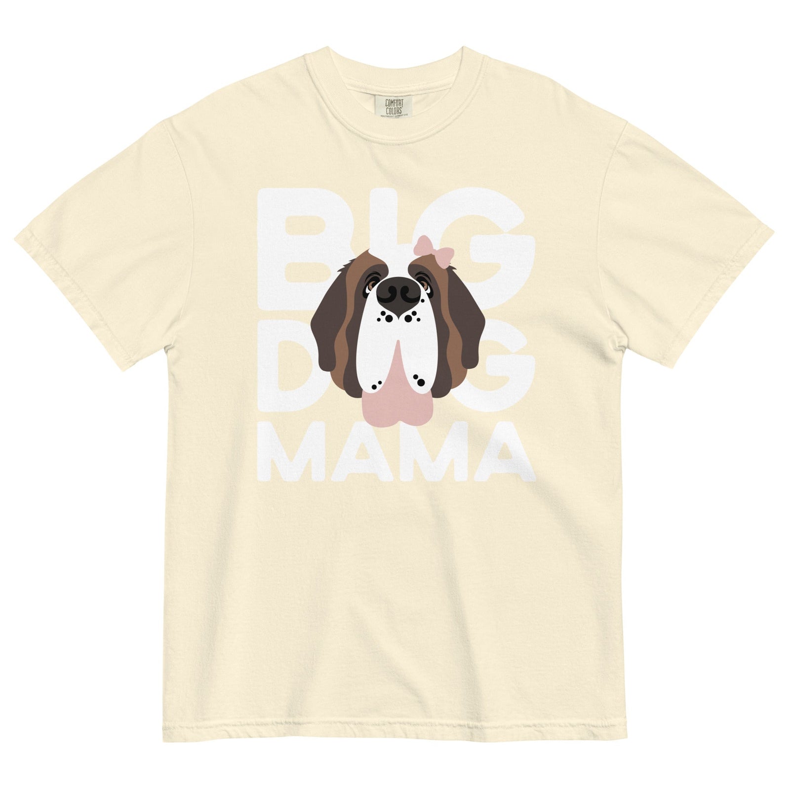 Female Big Dog Mama Comfort Colors Light Tones T-Shirt - Lucy + Norman