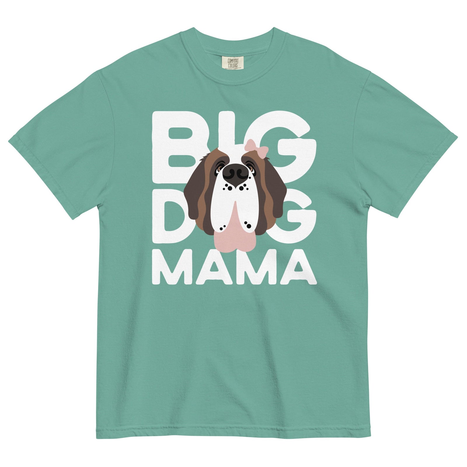 Female Big Dog Mama Comfort Colors Light Tones T-Shirt - Lucy + Norman