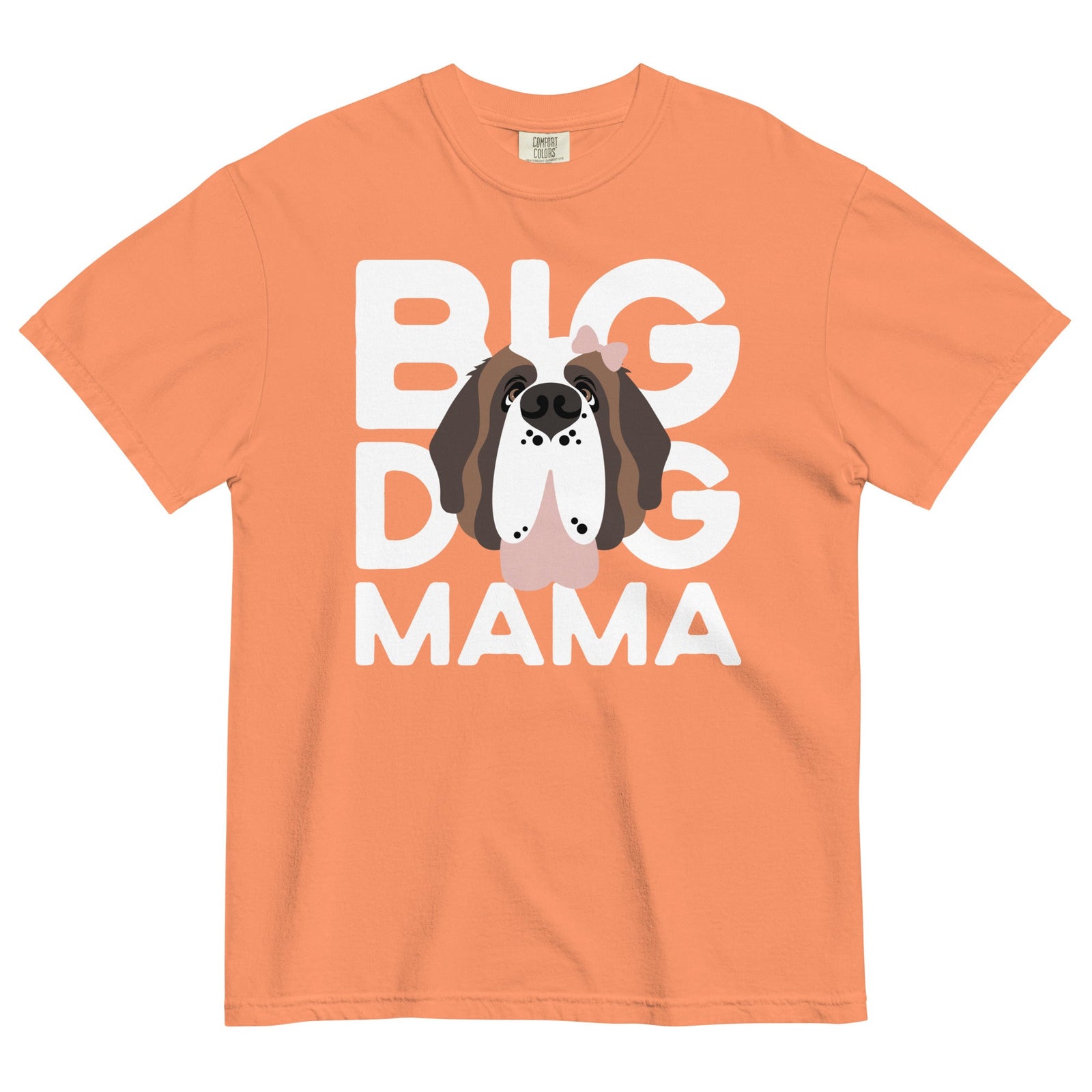 Female Big Dog Mama Comfort Colors Light Tones T-Shirt - Lucy + Norman