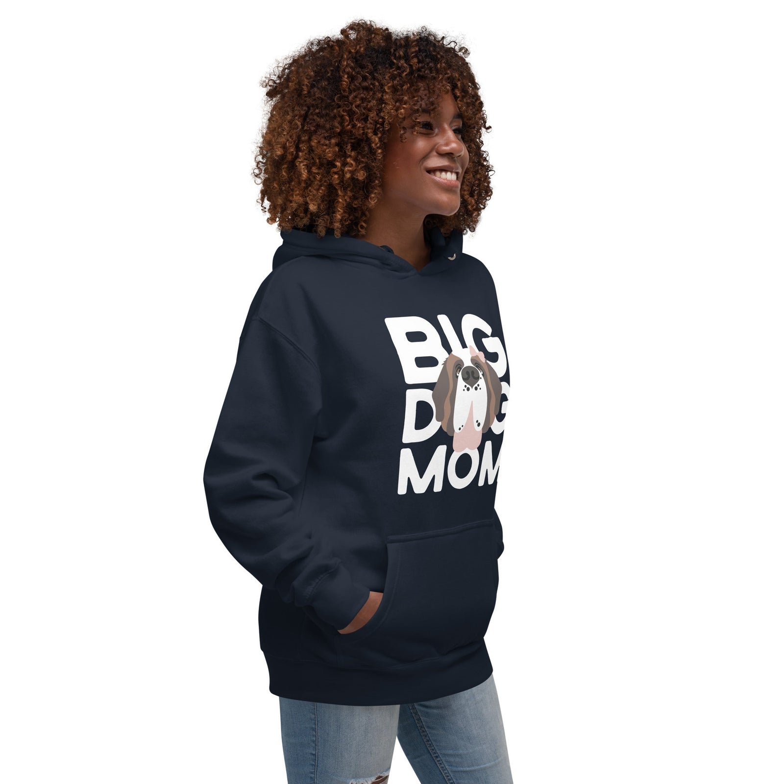Female Big Dog Mom Saint Bernard Hoodie - Lucy + Norman