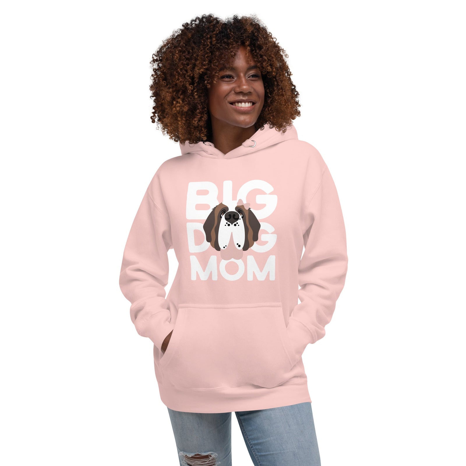 Female Big Dog Mom Saint Bernard Hoodie - Lucy + Norman