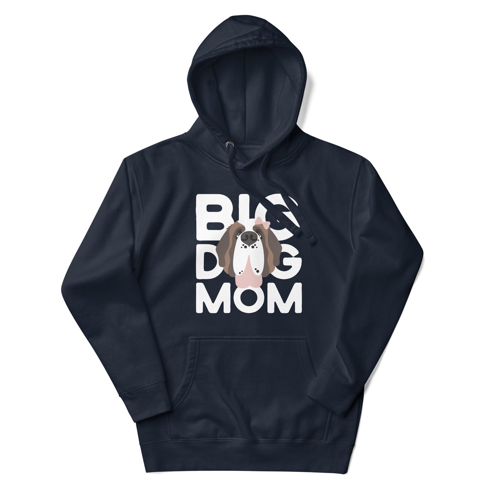 Female Big Dog Mom Saint Bernard Hoodie - Lucy + Norman