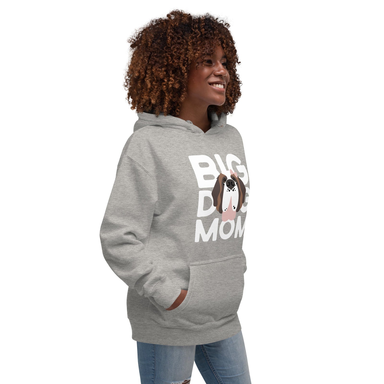 Female Big Dog Mom Saint Bernard Hoodie - Lucy + Norman