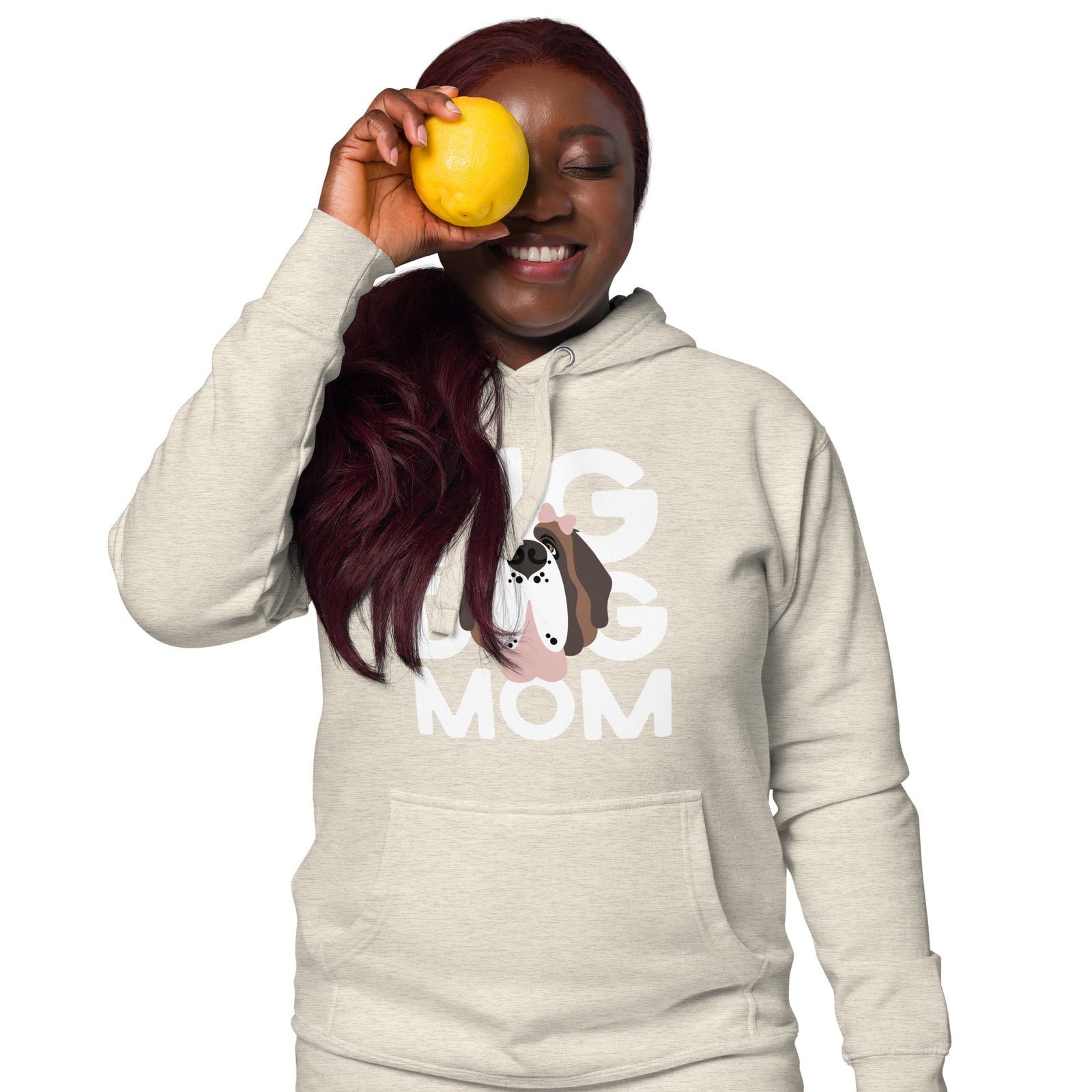 Female Big Dog Mom Saint Bernard Hoodie - Lucy + Norman