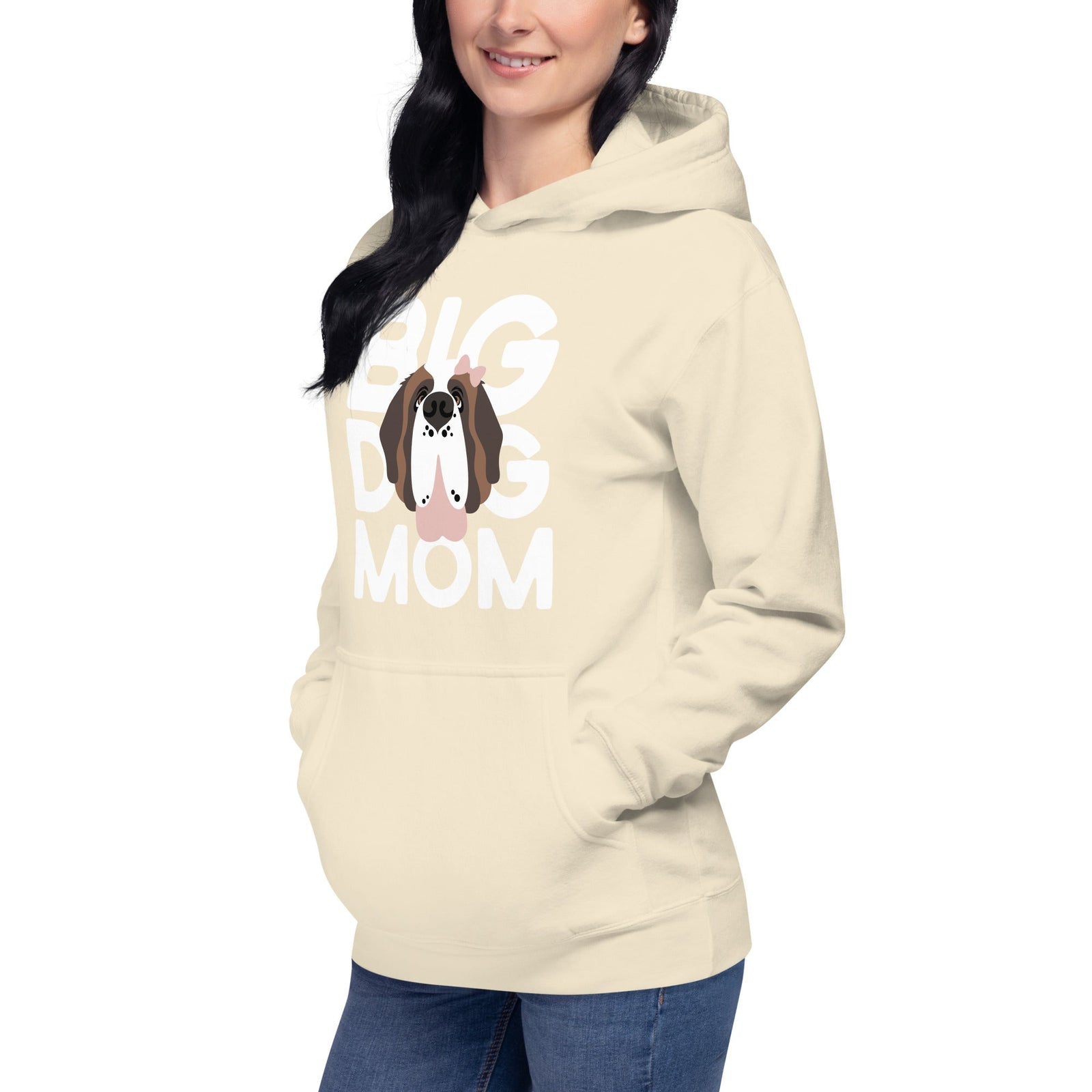 Female Big Dog Mom Saint Bernard Hoodie - Lucy + Norman