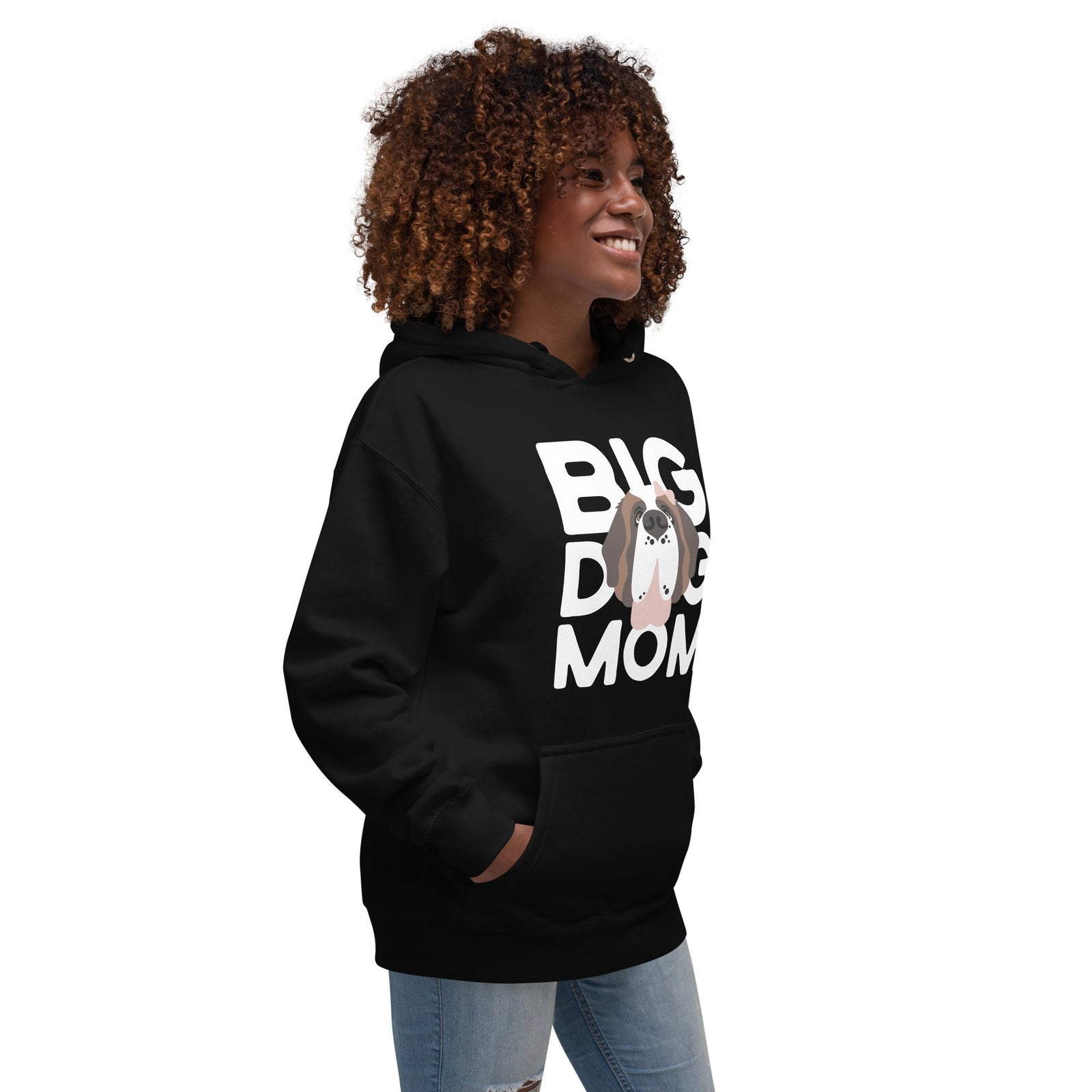 Female Big Dog Mom Saint Bernard Hoodie - Lucy + Norman