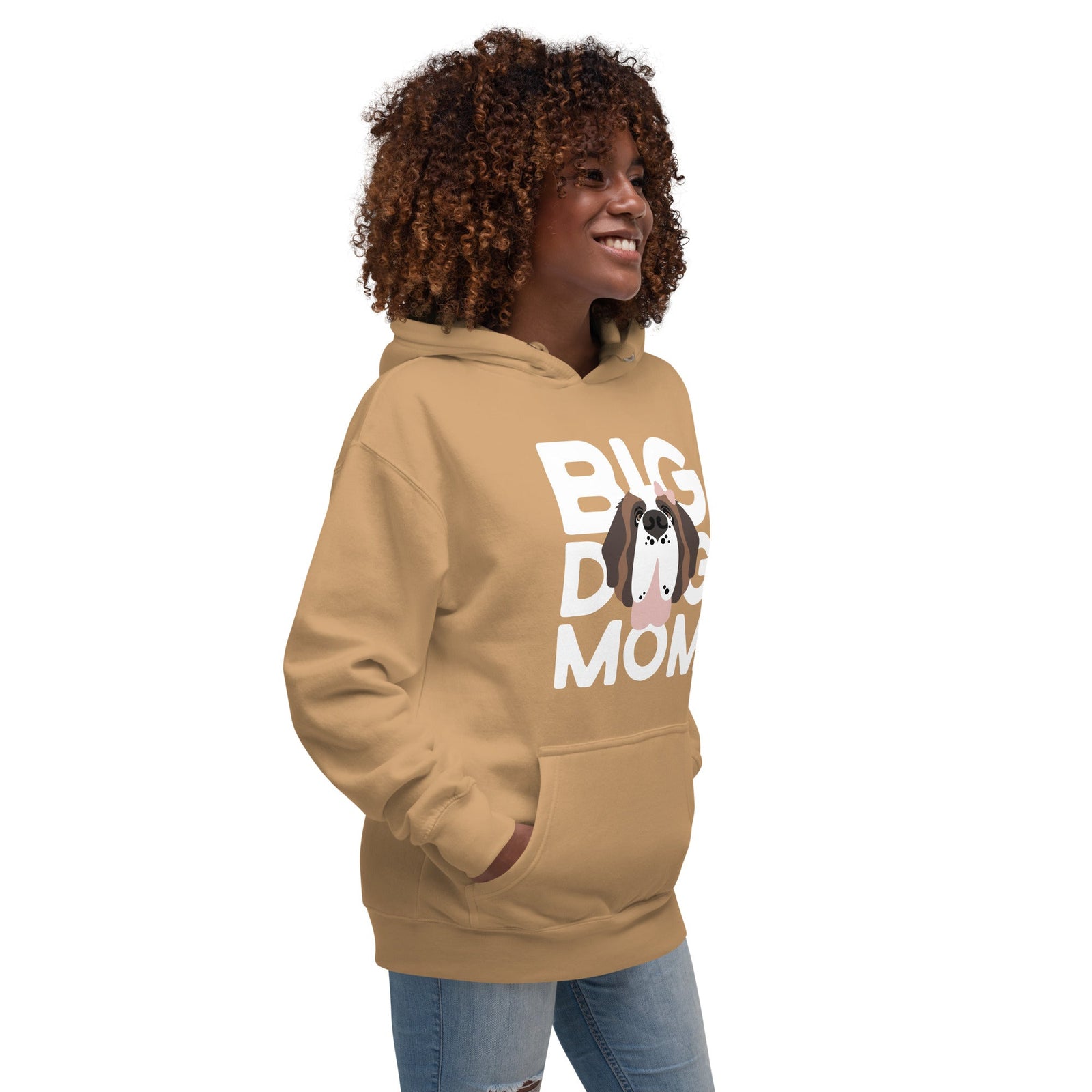 Female Big Dog Mom Saint Bernard Hoodie - Lucy + Norman