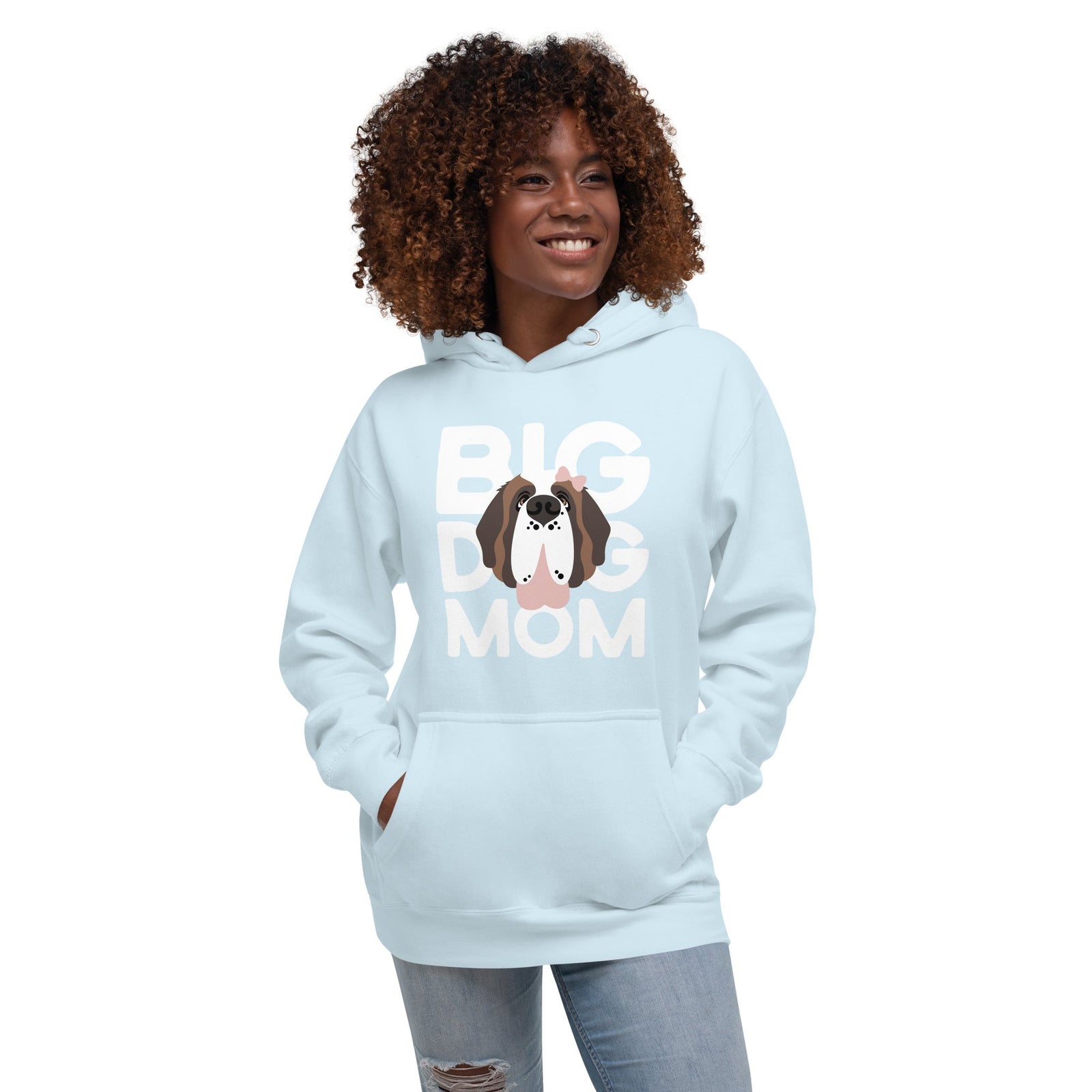Female Big Dog Mom Saint Bernard Hoodie - Lucy + Norman