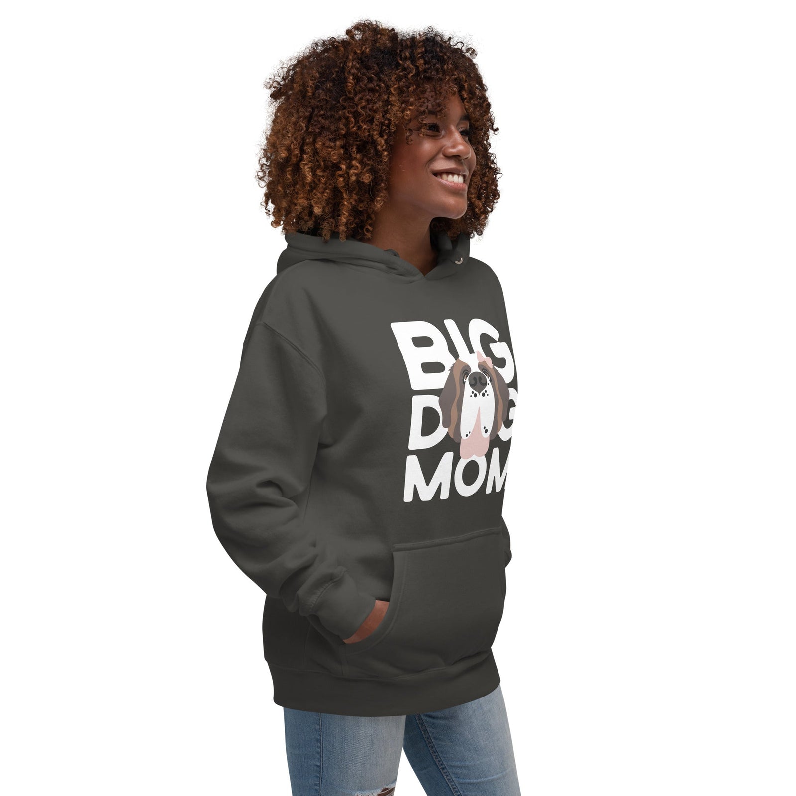 Female Big Dog Mom Saint Bernard Hoodie - Lucy + Norman