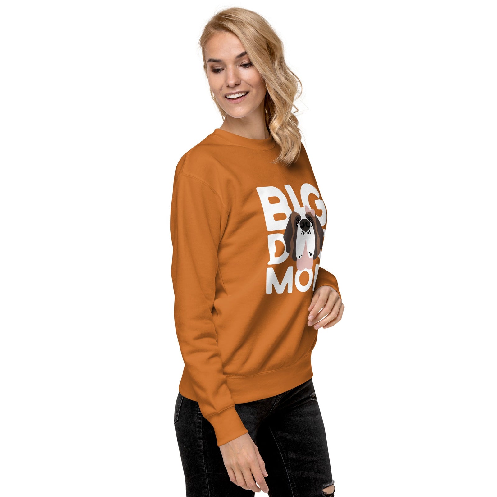 Female Big Dog Mom Saint Bernard Sweatshirt - Lucy + Norman