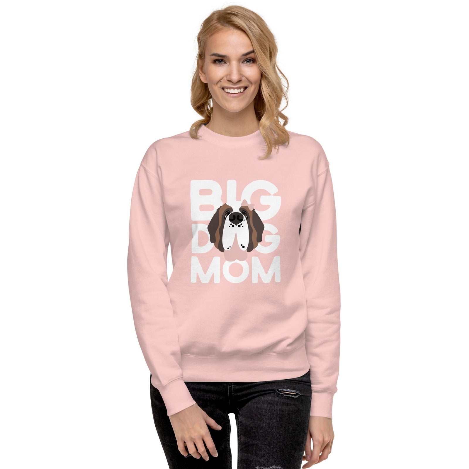 Female Big Dog Mom Saint Bernard Sweatshirt - Lucy + Norman