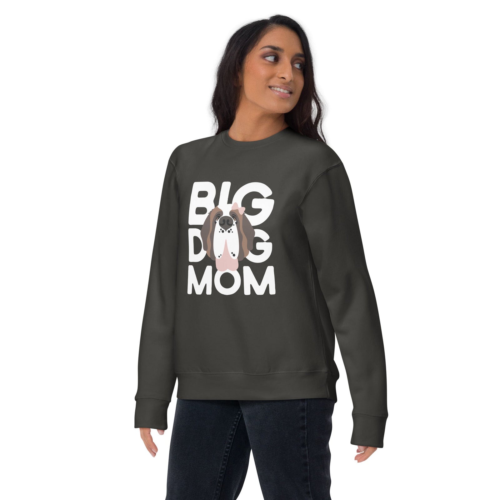 Female Big Dog Mom Saint Bernard Sweatshirt - Lucy + Norman