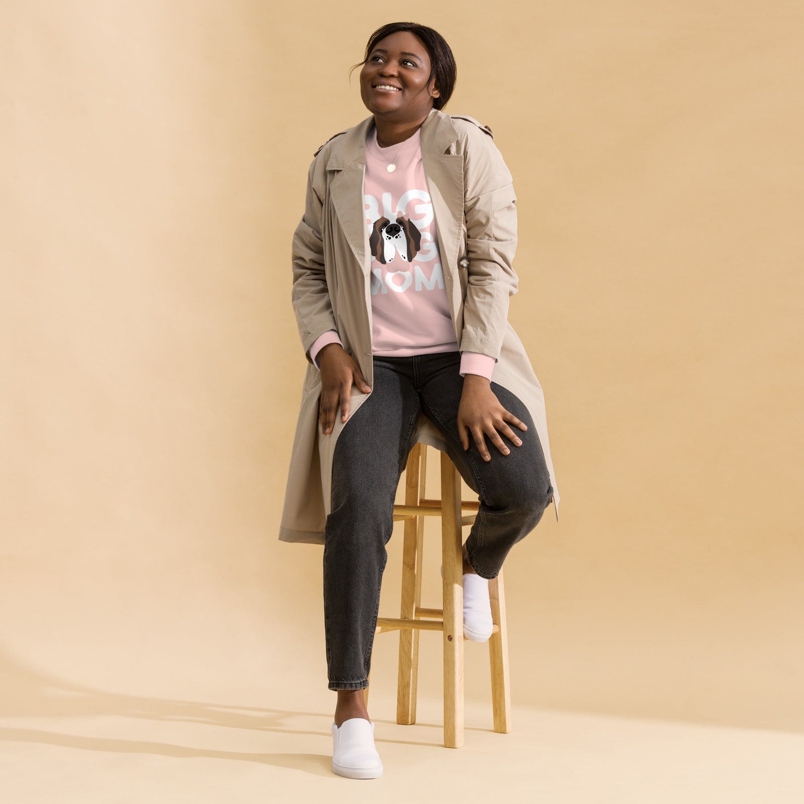 Female Big Dog Mom Saint Bernard Sweatshirt - Lucy + Norman