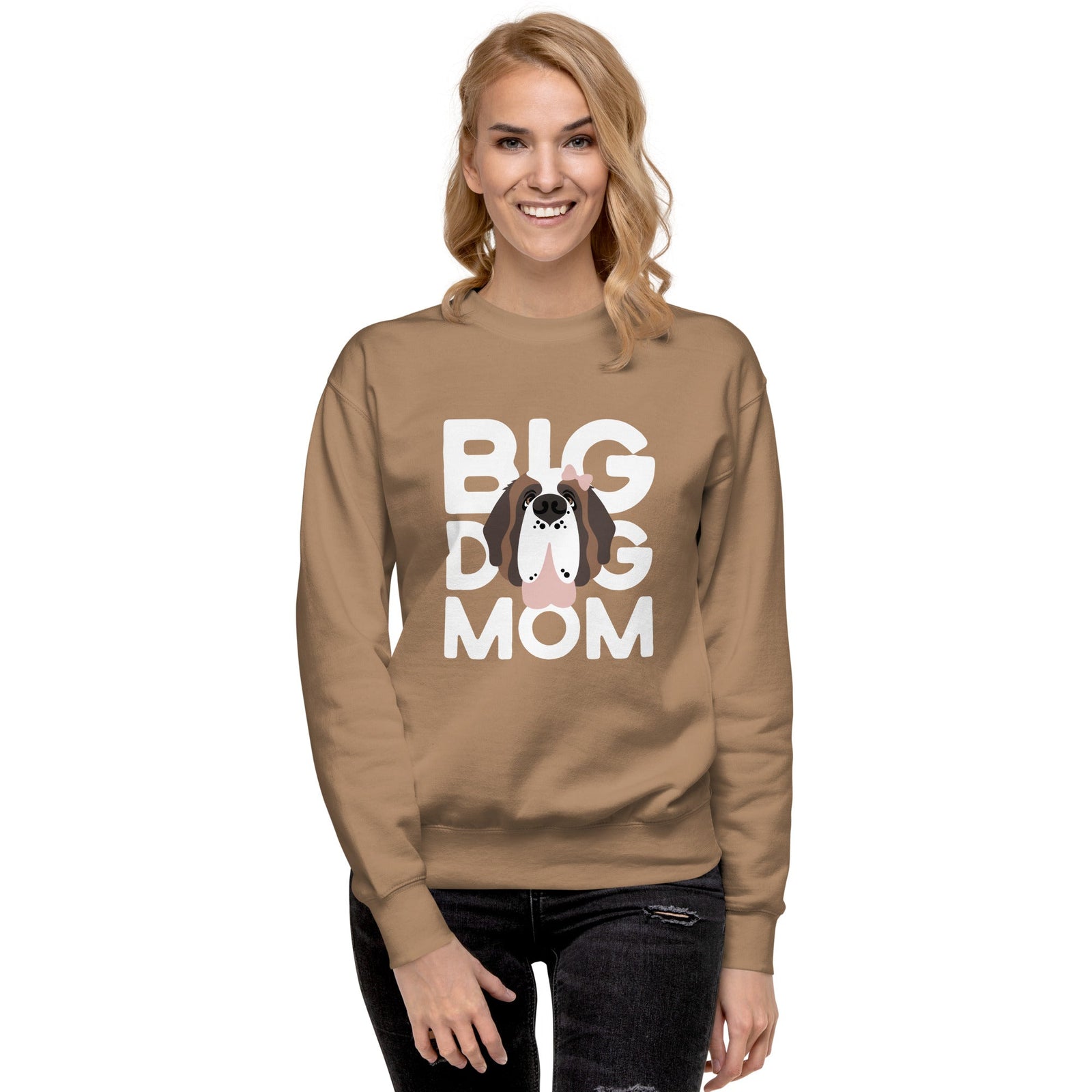 Female Big Dog Mom Saint Bernard Sweatshirt - Lucy + Norman
