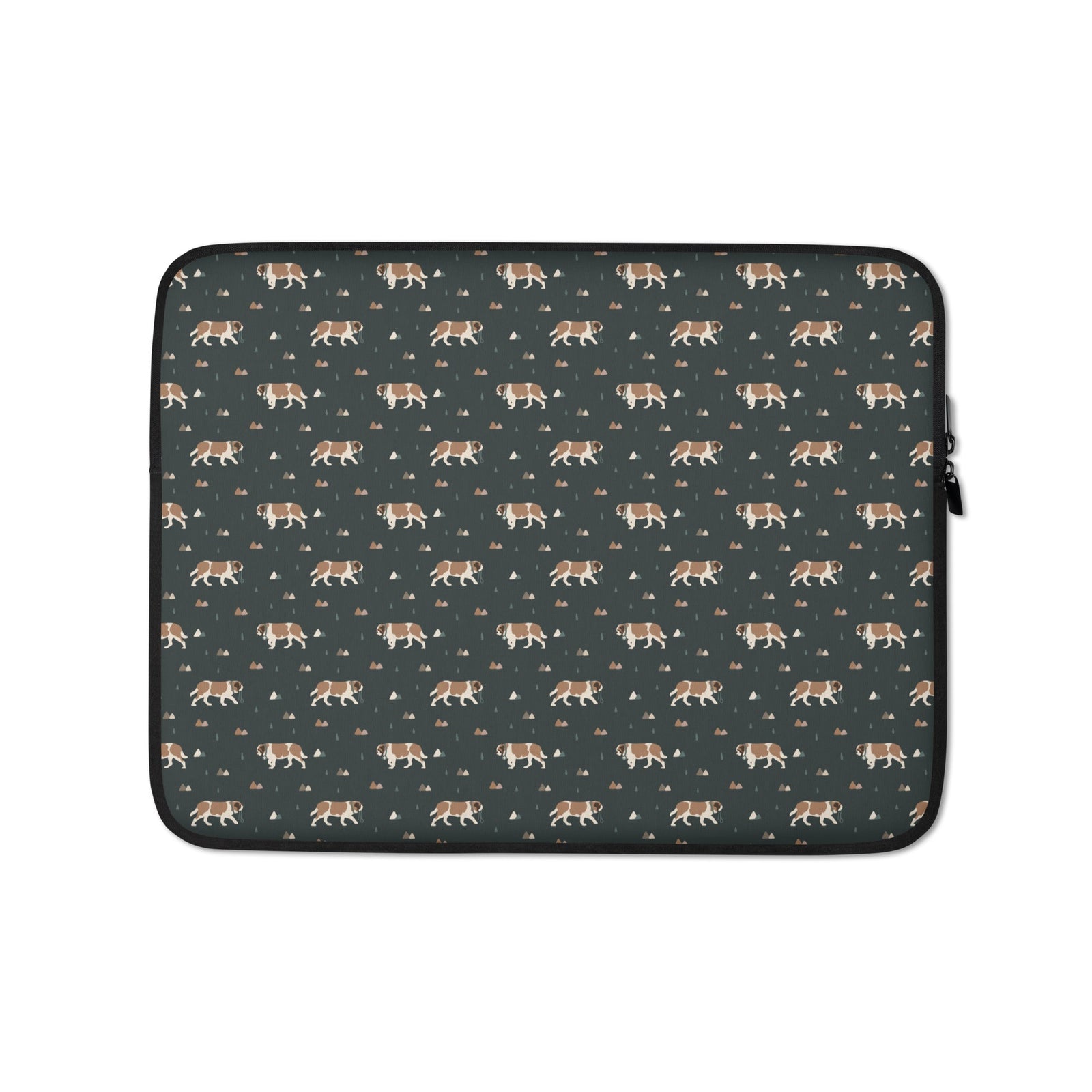 Green Mountain St Bernard Laptop Sleeve - Lucy + Norman
