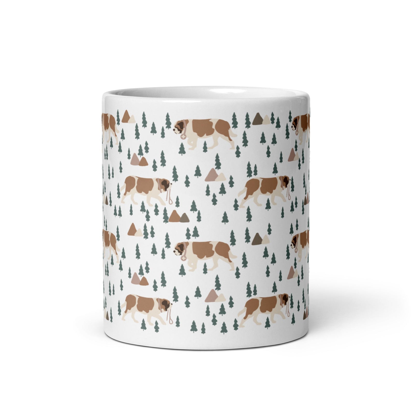 Green Mountain St Bernard White Mug - Lucy + Norman