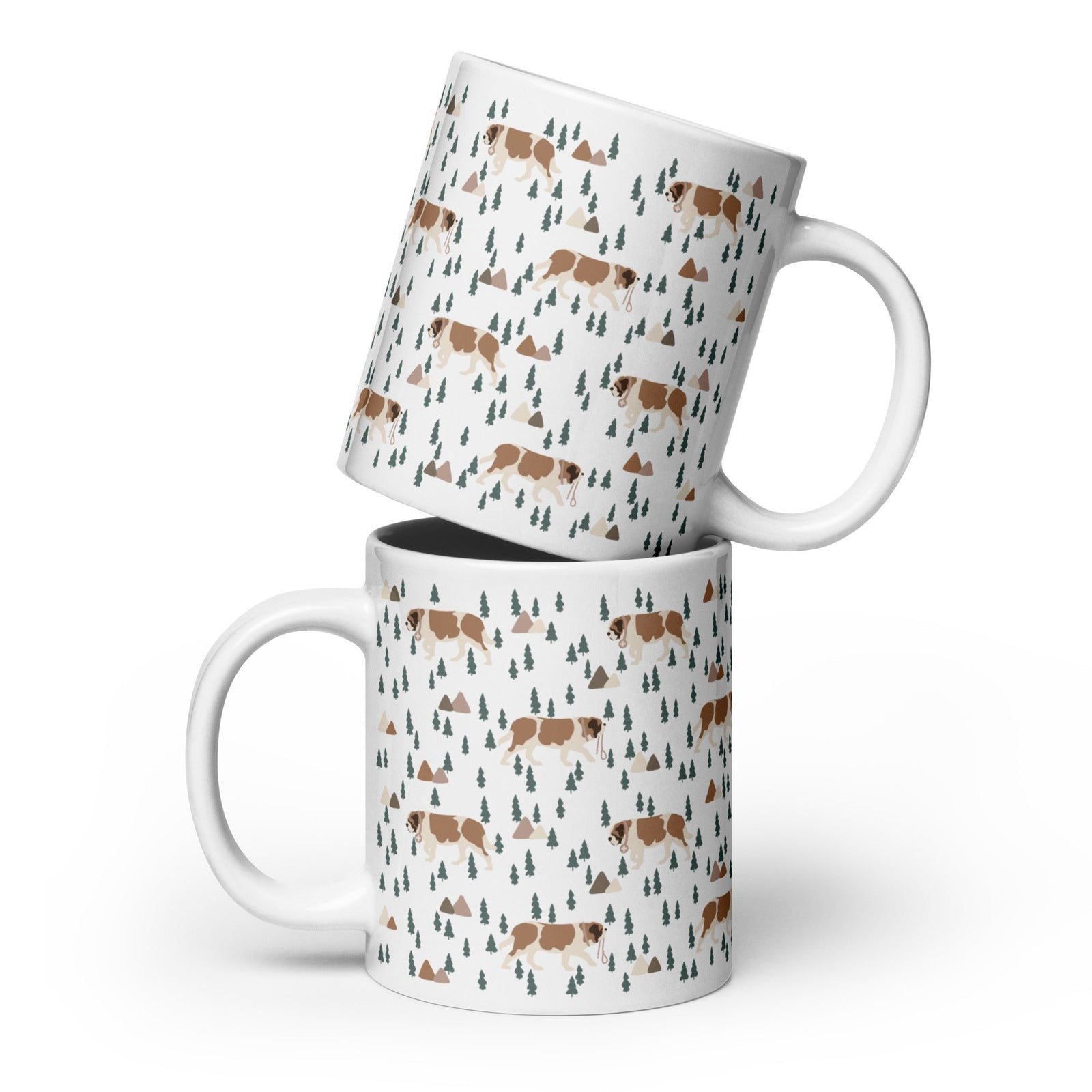 Green Mountain St Bernard White Mug - Lucy + Norman