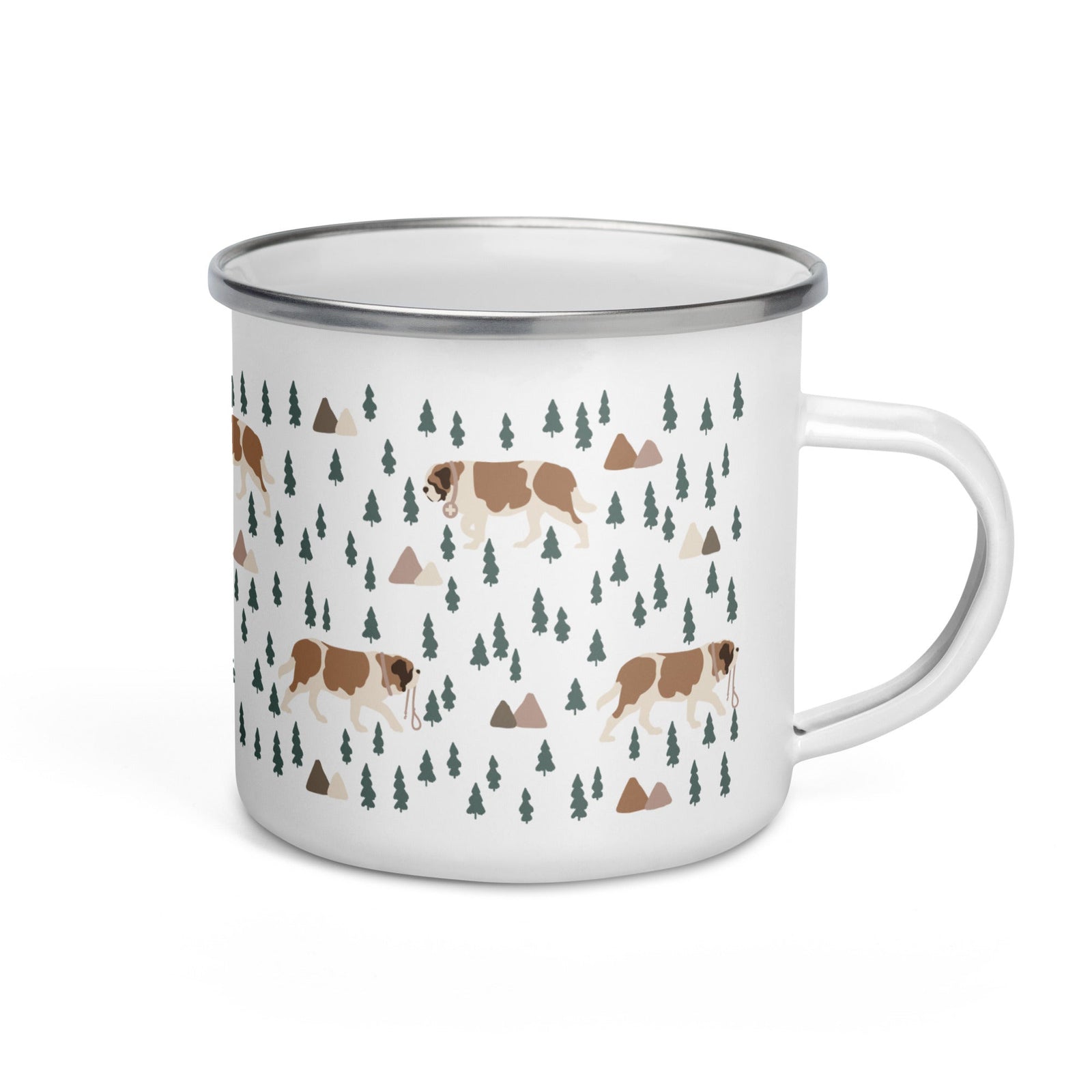Green Mountains St Bernard Enamel Camp Mug - Lucy + Norman