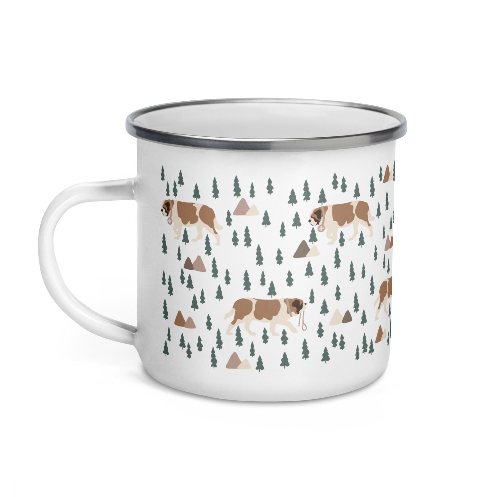Green Mountains St Bernard Enamel Camp Mug - Lucy + Norman