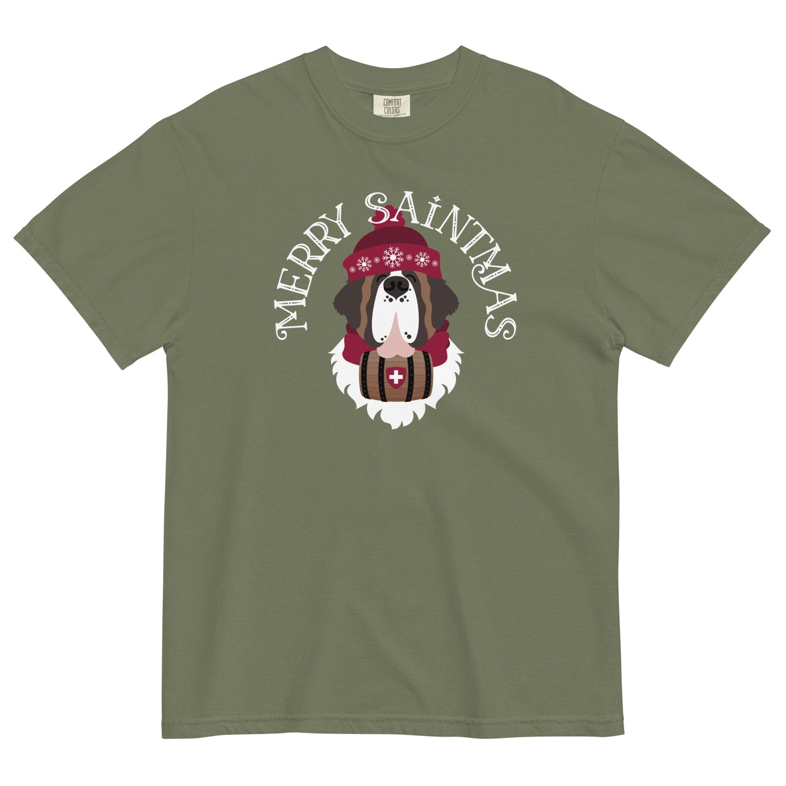 Merry Saintmas Comfort Colors Heavyweight T-Shirt - Lucy + Norman
