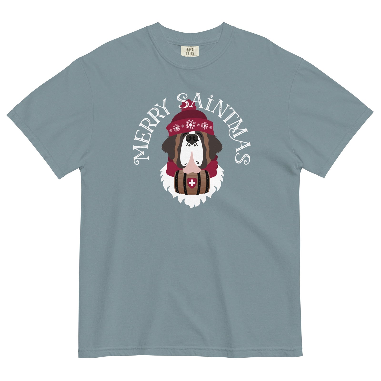 Merry Saintmas Comfort Colors Heavyweight T-Shirt - Lucy + Norman