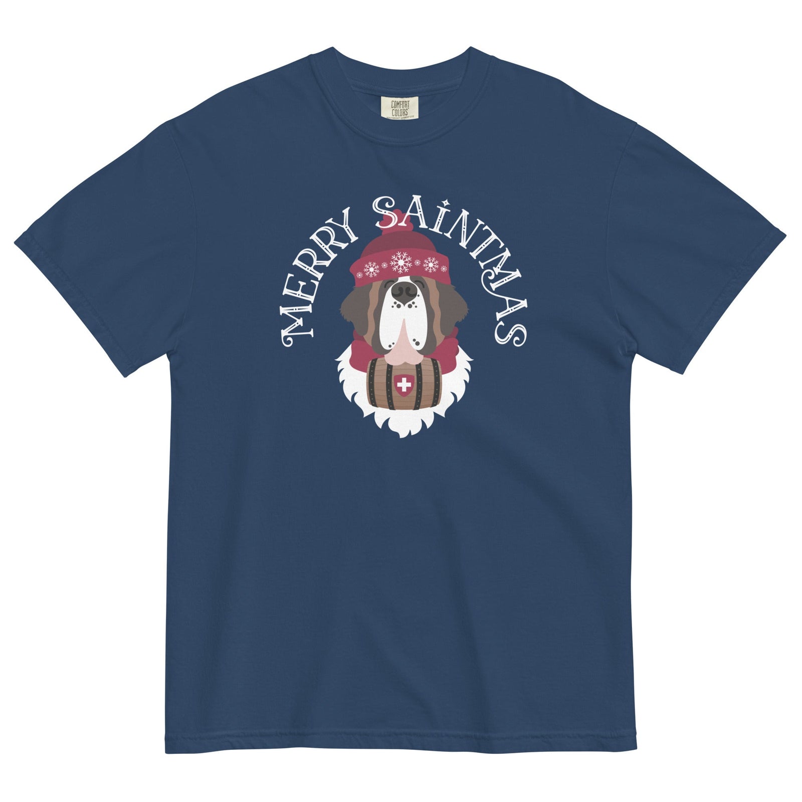 Merry Saintmas Comfort Colors Heavyweight T-Shirt - Lucy + Norman