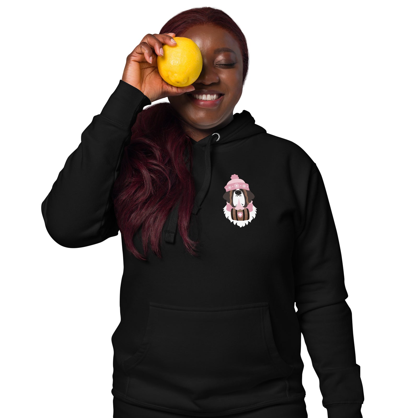 Merry Saintmas Pink Back Hoodie
