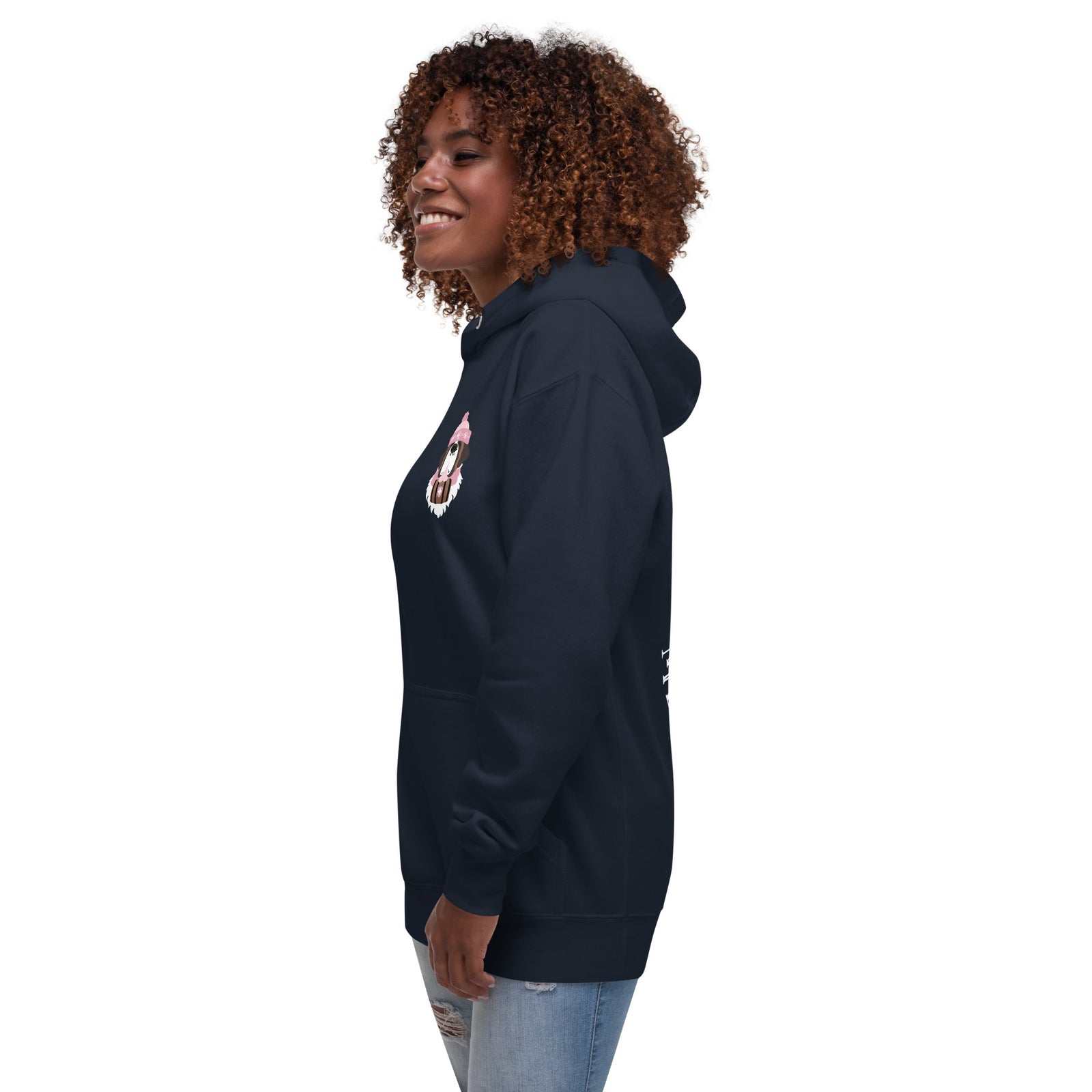 Merry Saintmas Pink Back Hoodie