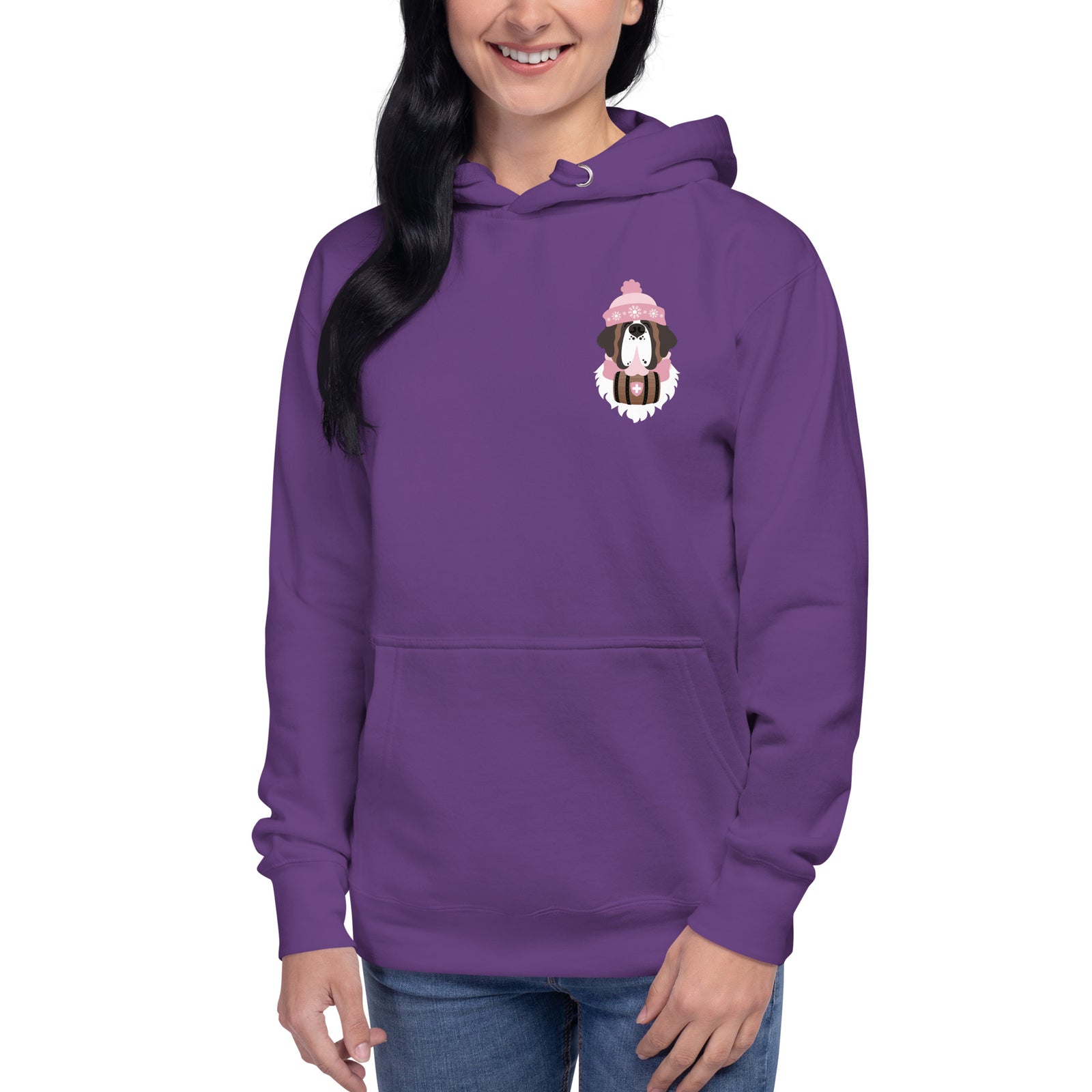 Merry Saintmas Pink Back Hoodie