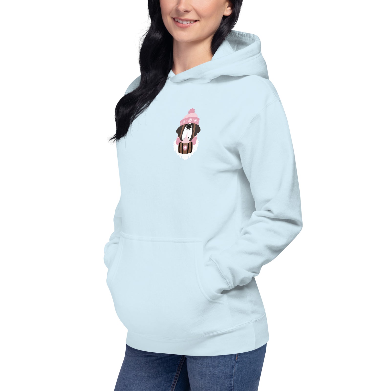 Merry Saintmas Pink Back Hoodie