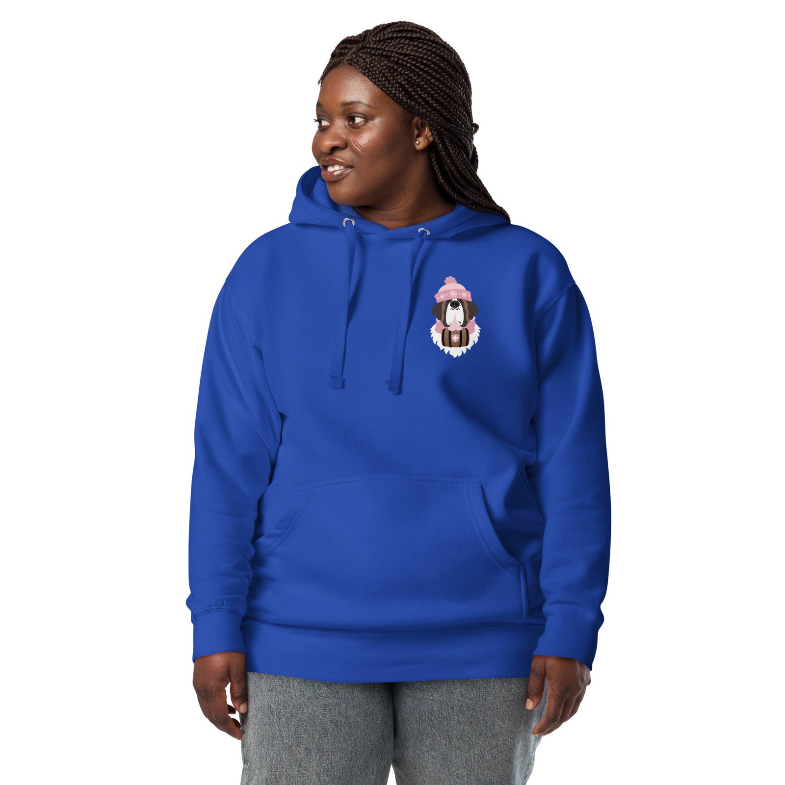 Merry Saintmas Pink Back Hoodie