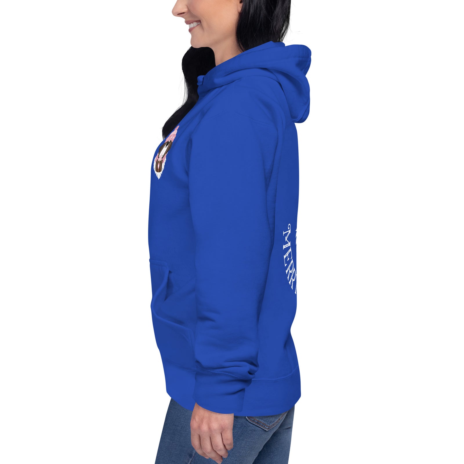 Merry Saintmas Pink Back Hoodie