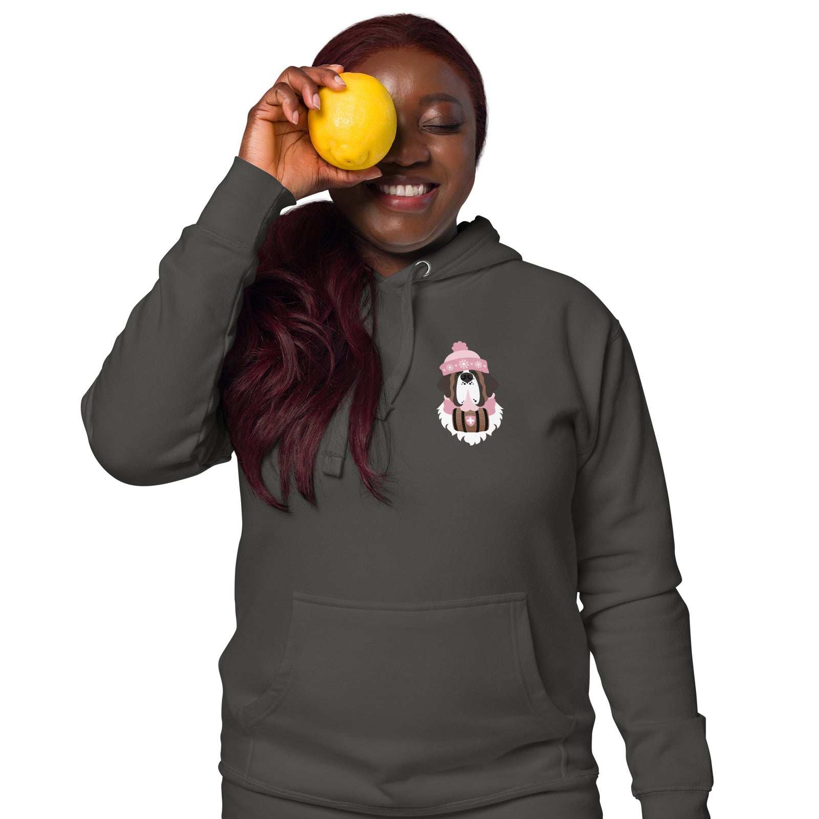 Merry Saintmas Pink Back Hoodie