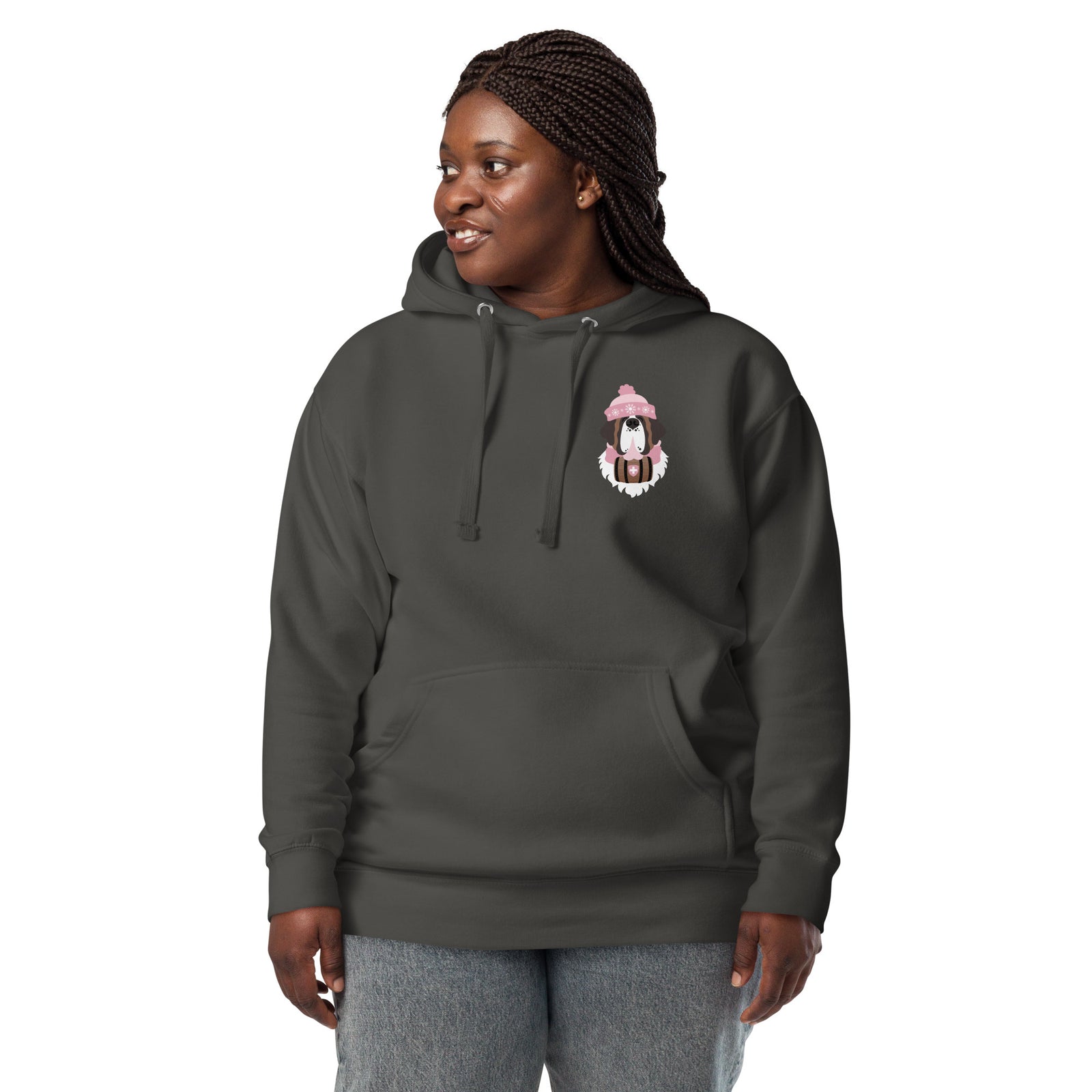 Merry Saintmas Pink Back Hoodie