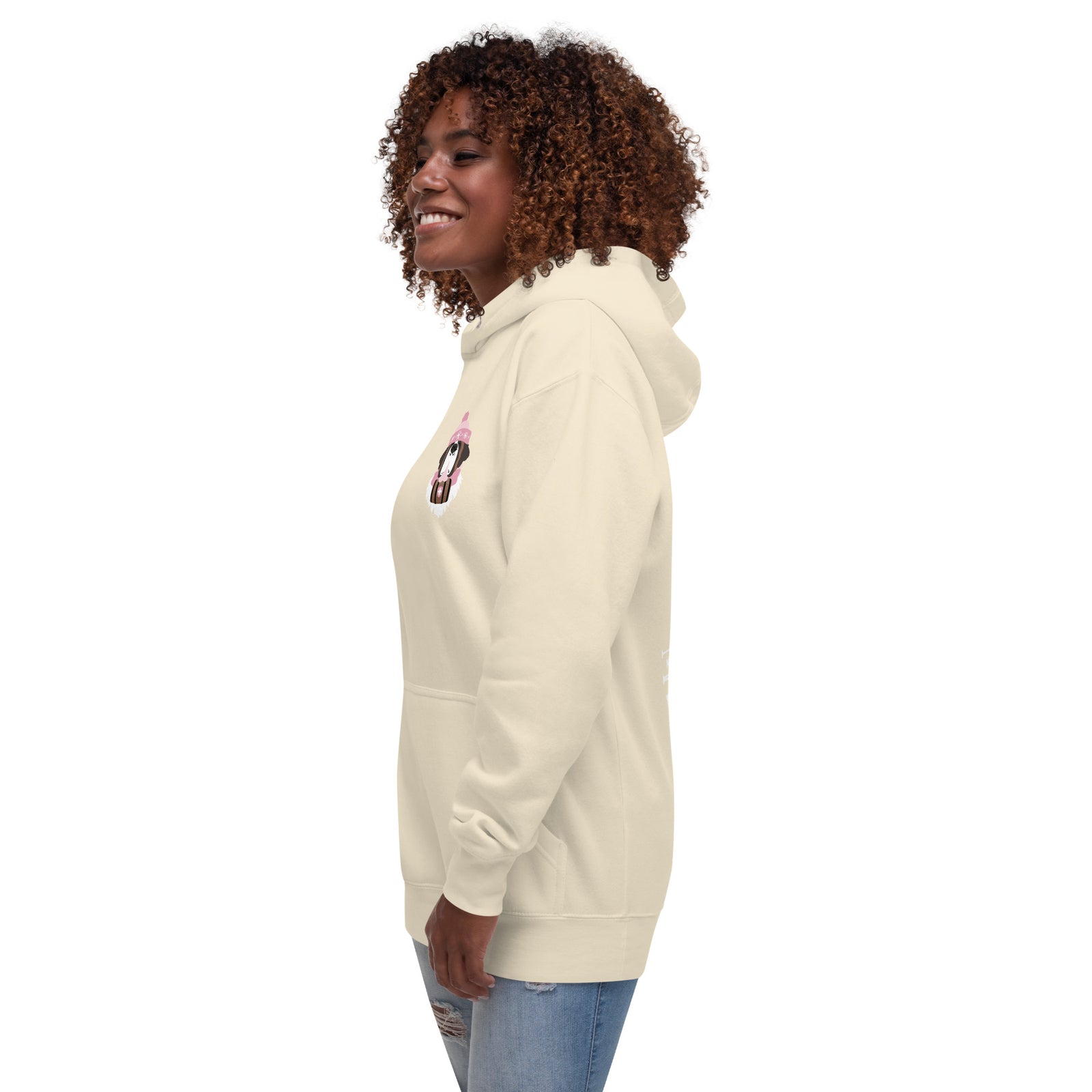 Merry Saintmas Pink Back Hoodie