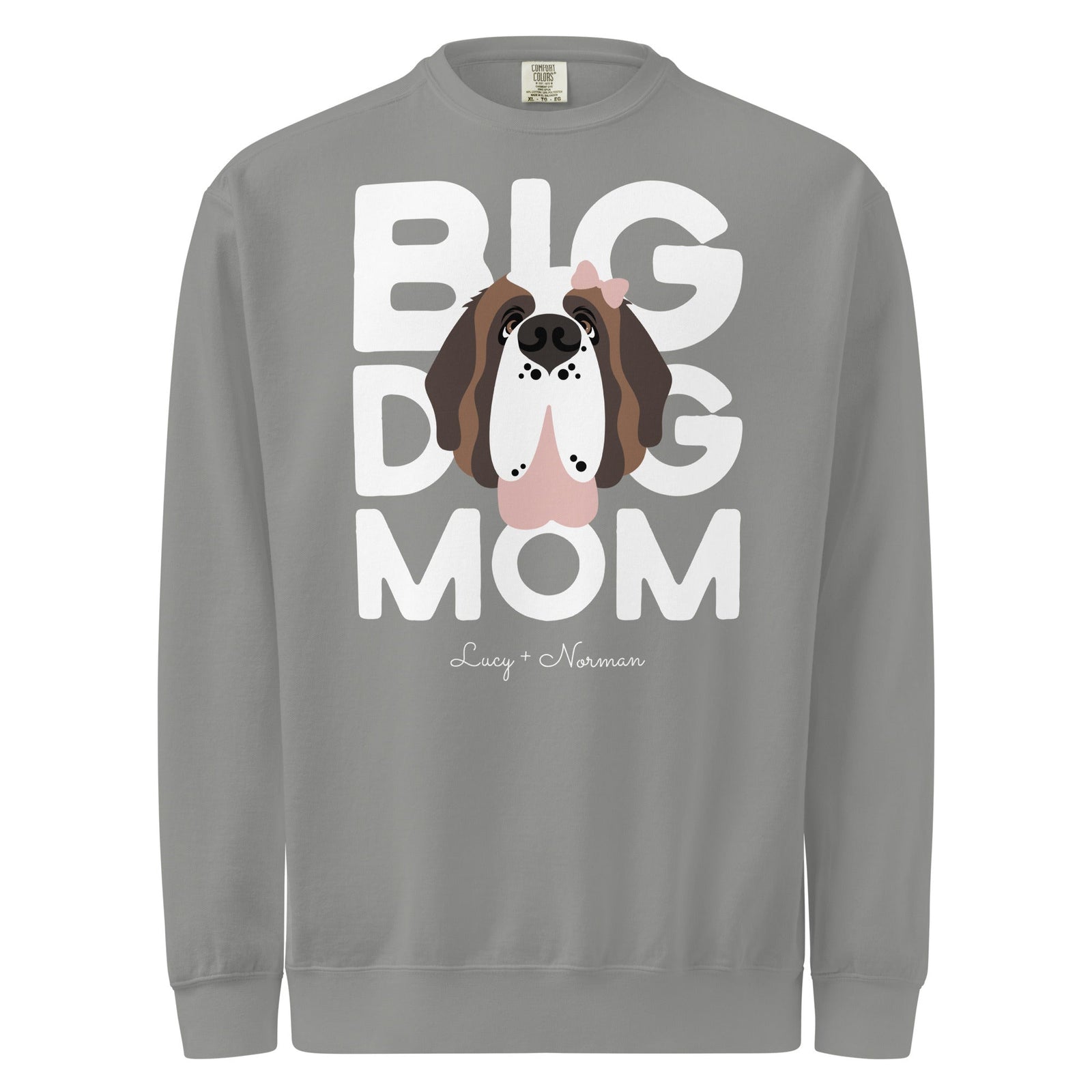 Personalized Female Big Dog Mom Sweatshirt - Lucy + Norman