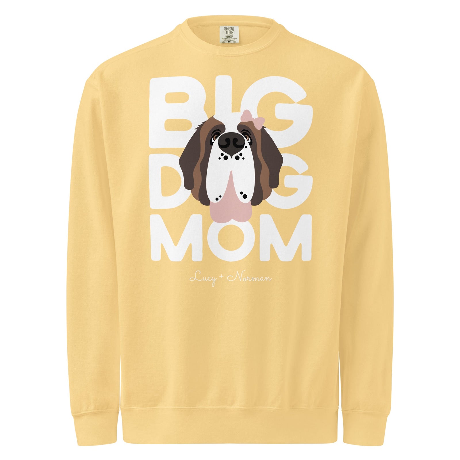 Personalized Female Big Dog Mom Sweatshirt - Lucy + Norman