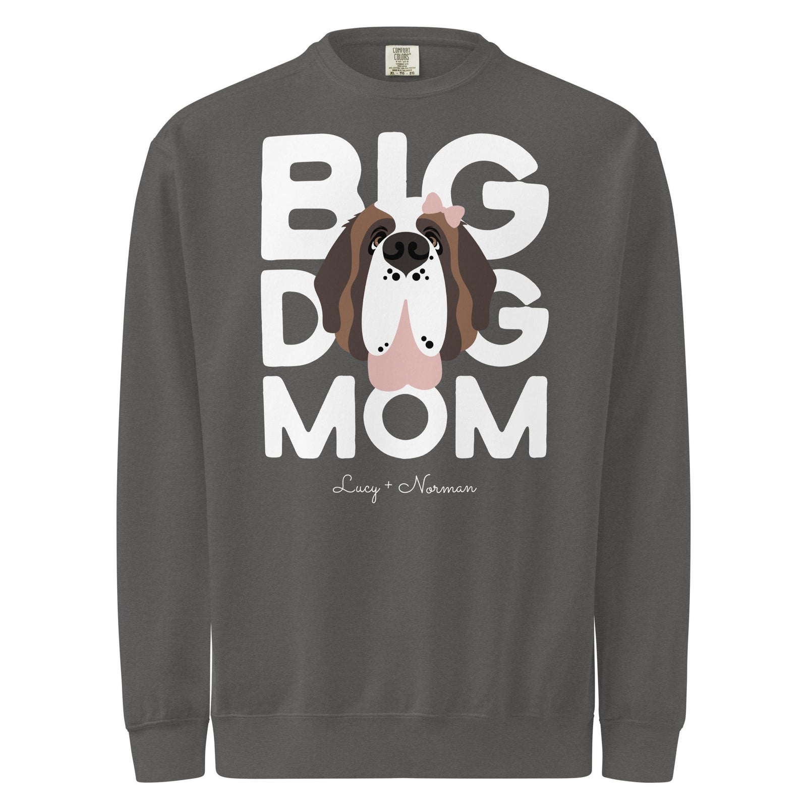 Personalized Female Big Dog Mom Sweatshirt - Lucy + Norman