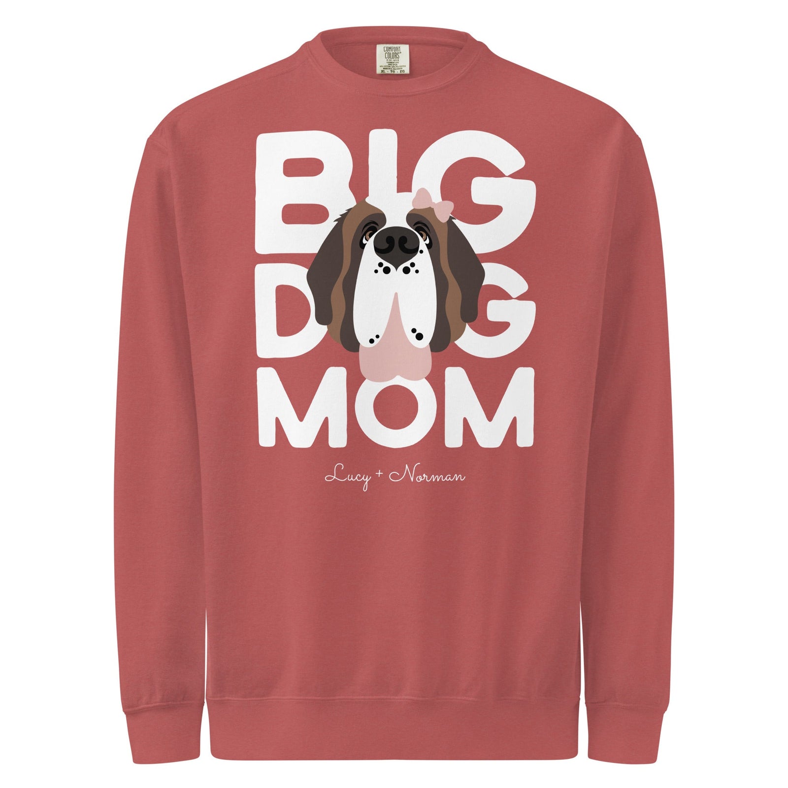 Personalized Female Big Dog Mom Sweatshirt - Lucy + Norman