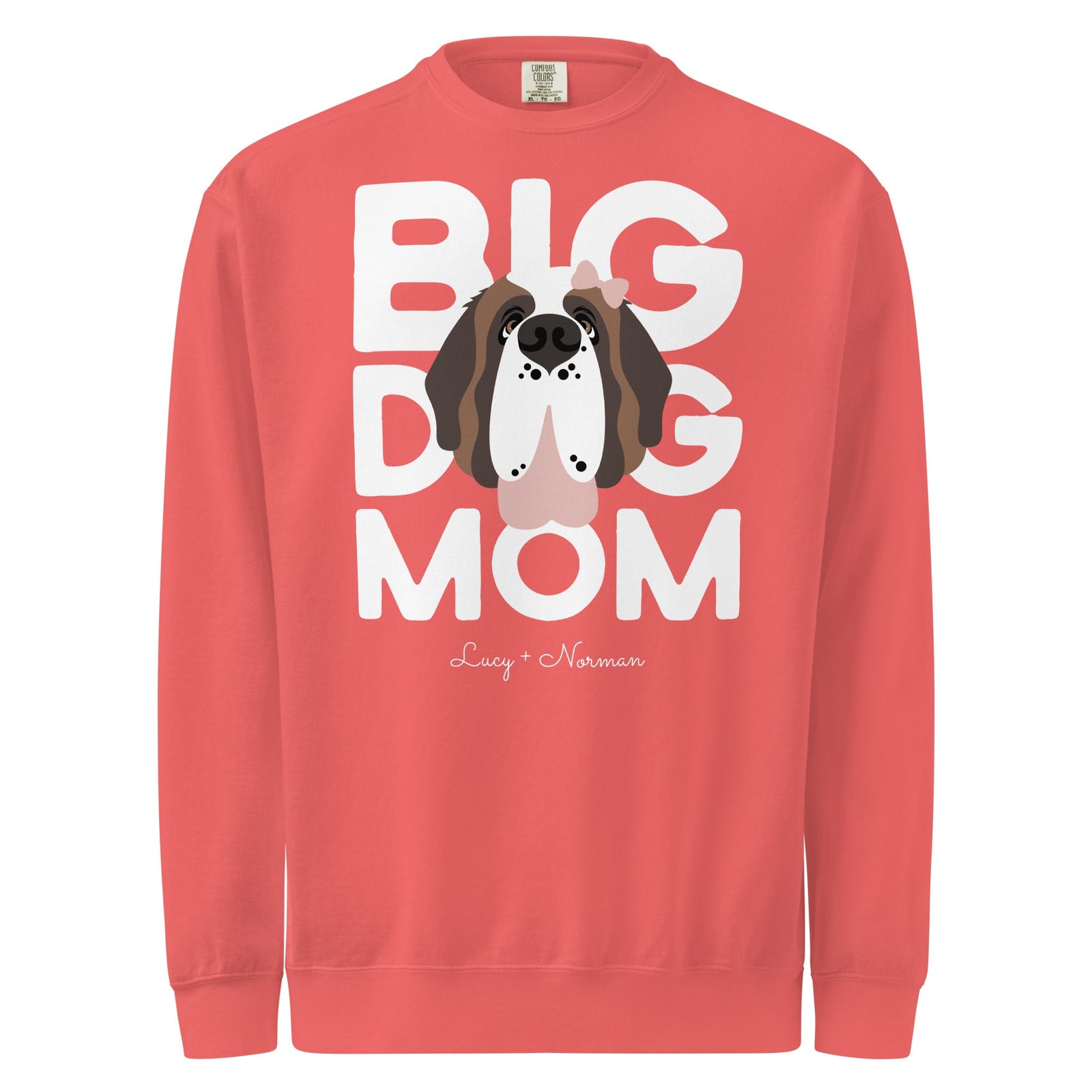 Personalized Female Big Dog Mom Sweatshirt - Lucy + Norman