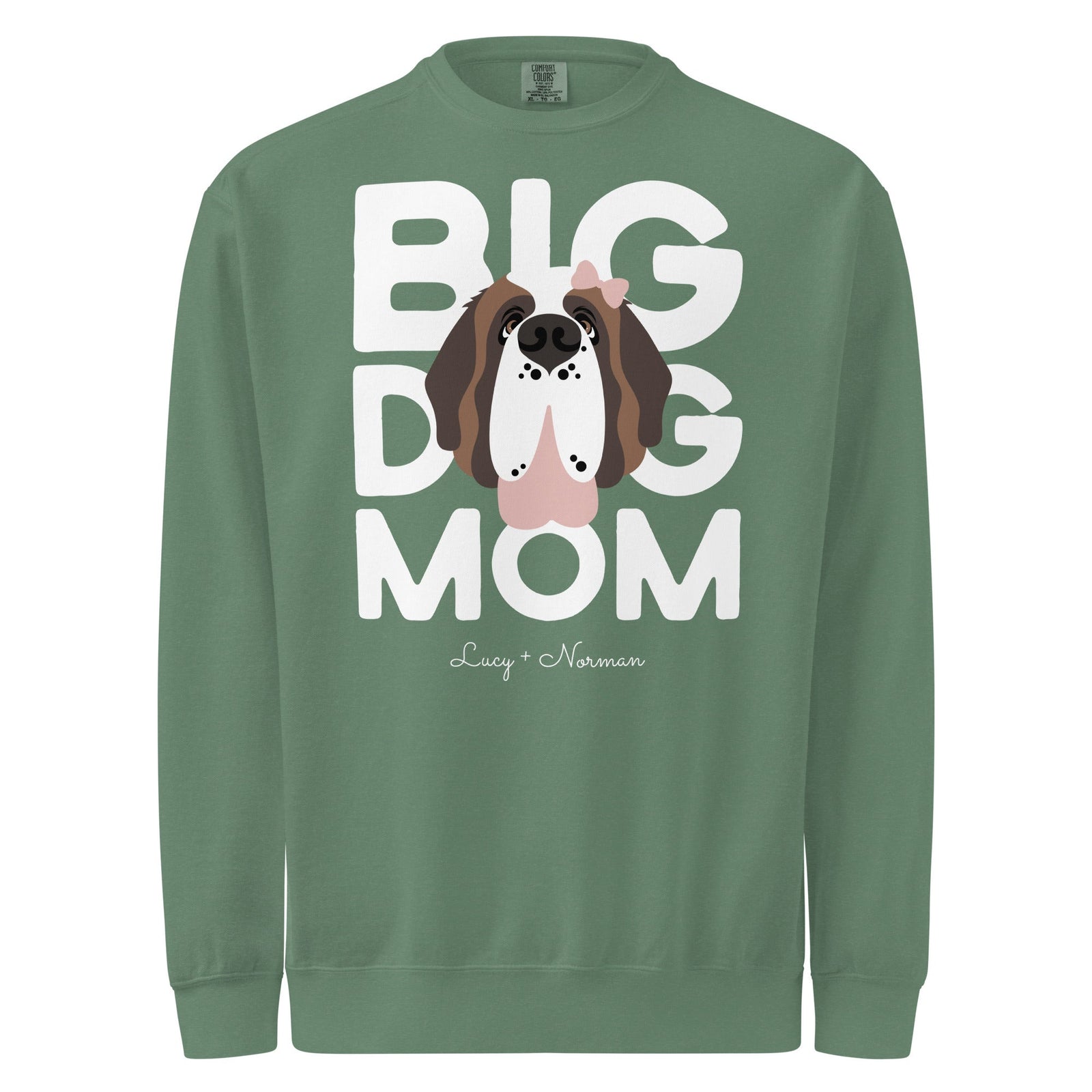 Personalized Female Big Dog Mom Sweatshirt - Lucy + Norman