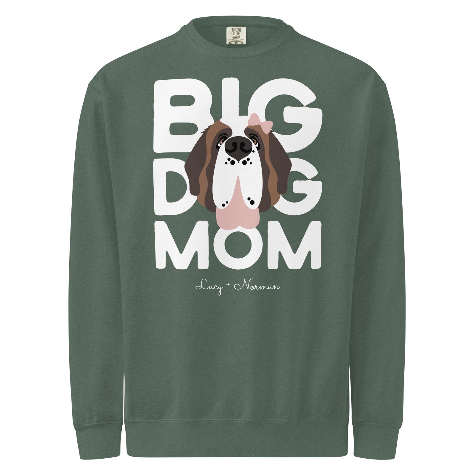 Personalized Female Big Dog Mom Sweatshirt - Lucy + Norman