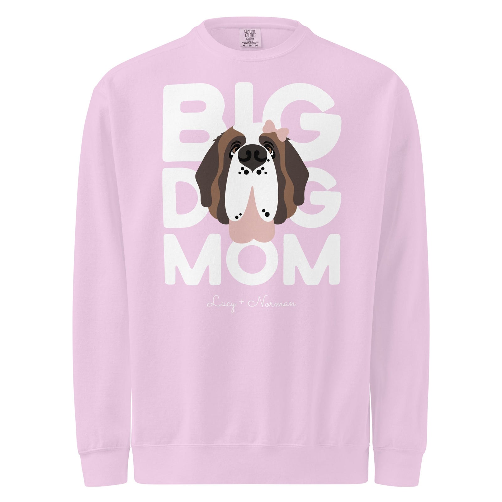 Personalized Female Big Dog Mom Sweatshirt - Lucy + Norman