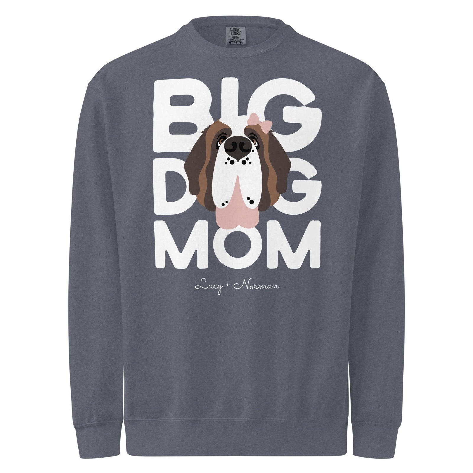 Personalized Female Big Dog Mom Sweatshirt - Lucy + Norman