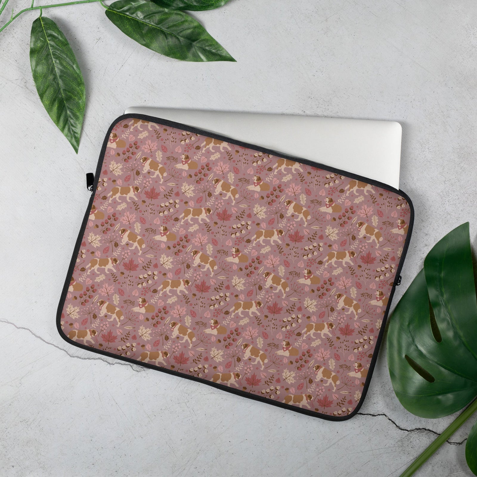 Rosy Fall St Beranrd Laptop Sleeve - Lucy + Norman