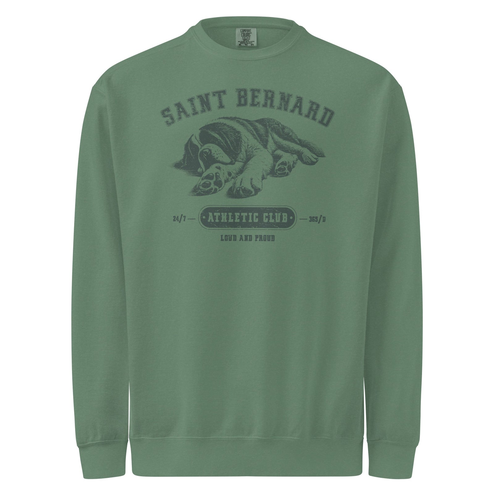 Saint Bernard Athletic Club Comfort Colors Sweatshirt - Lucy + Norman