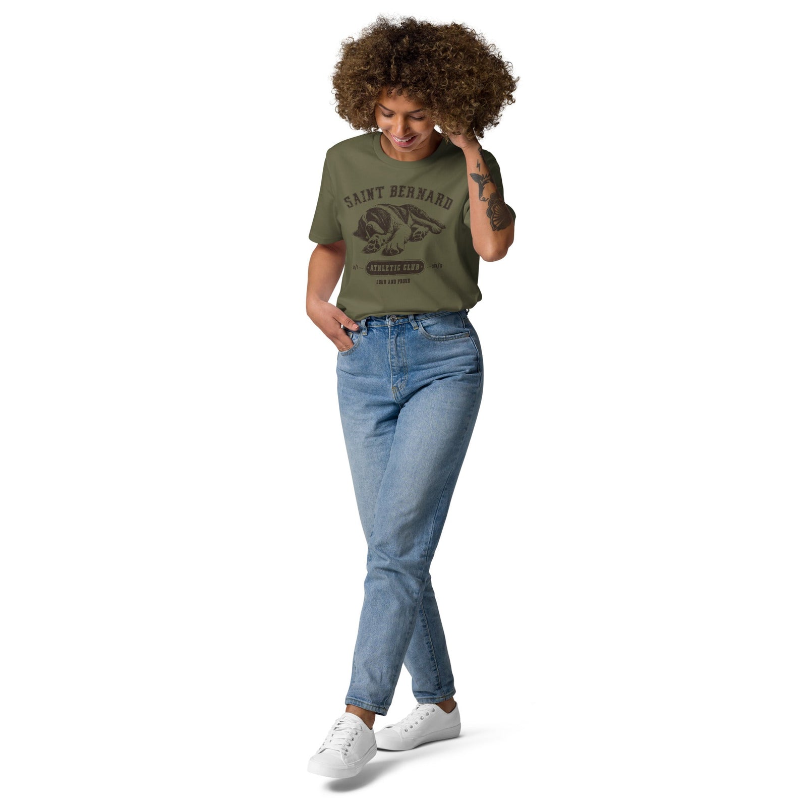 Saint Bernard Athletic Club Organic T-Shirt - Lucy + Norman