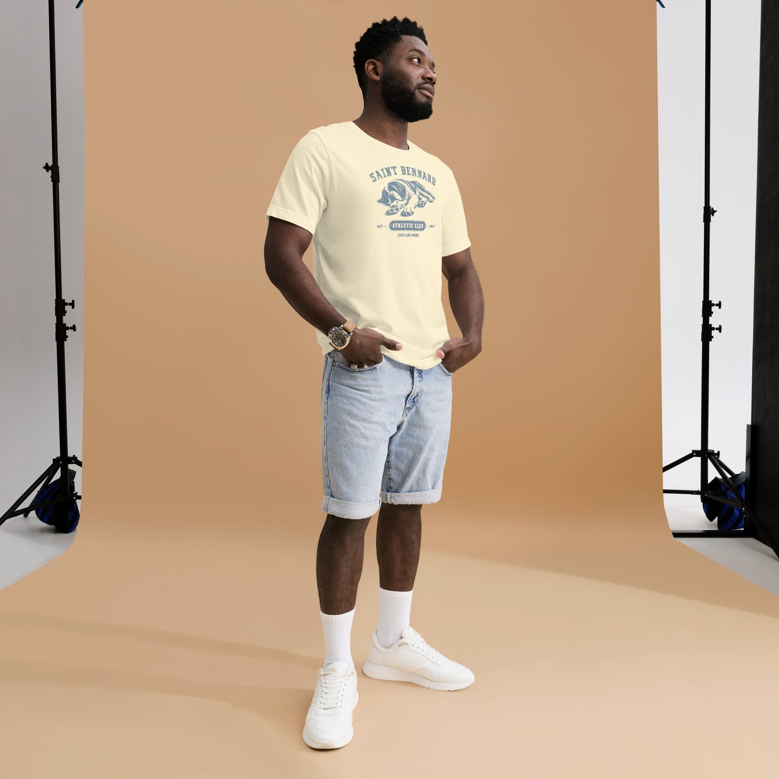 Saint Bernard Athletic Club T-Shirt - Light Colors - Lucy + Norman