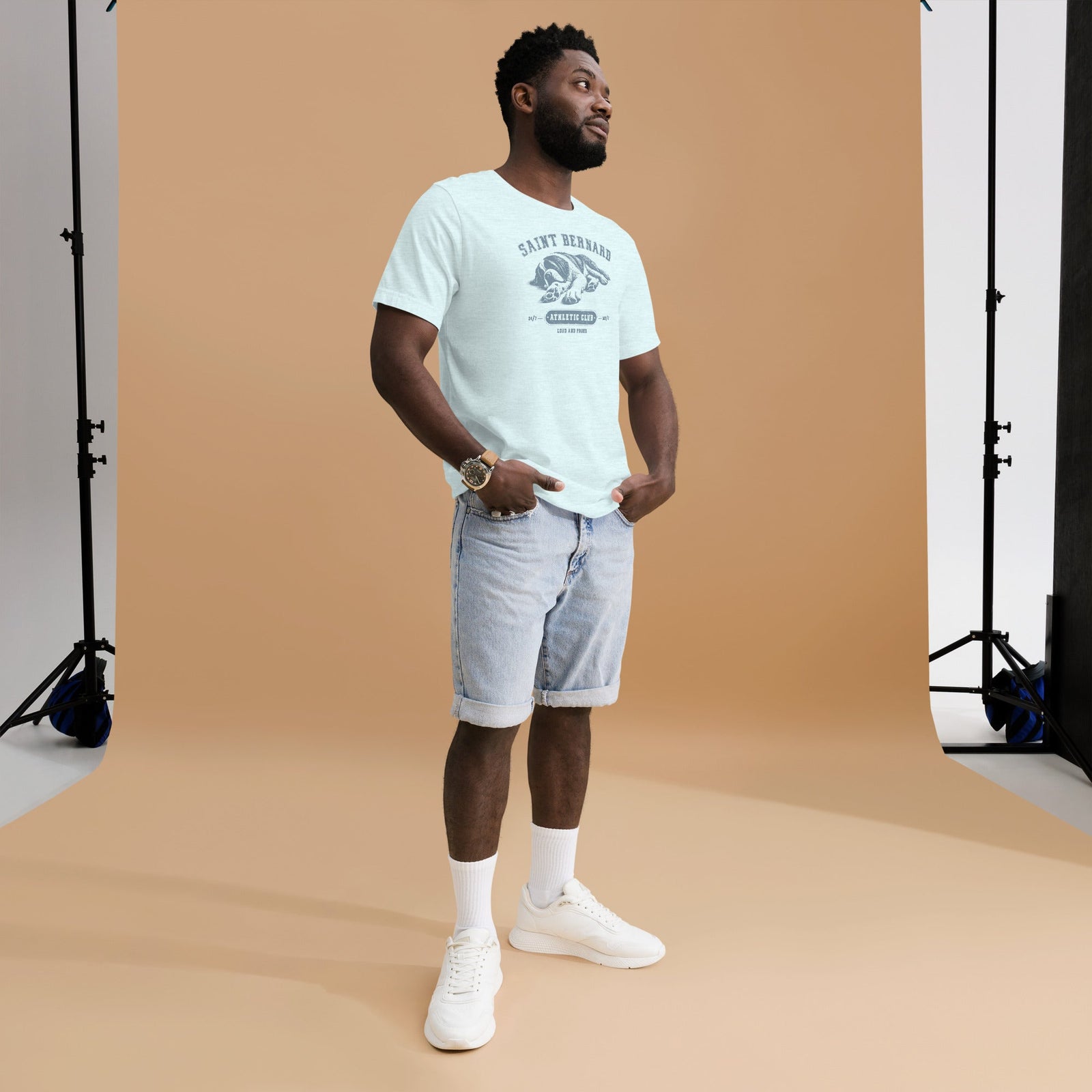 Saint Bernard Athletic Club T-Shirt - Light Colors - Lucy + Norman