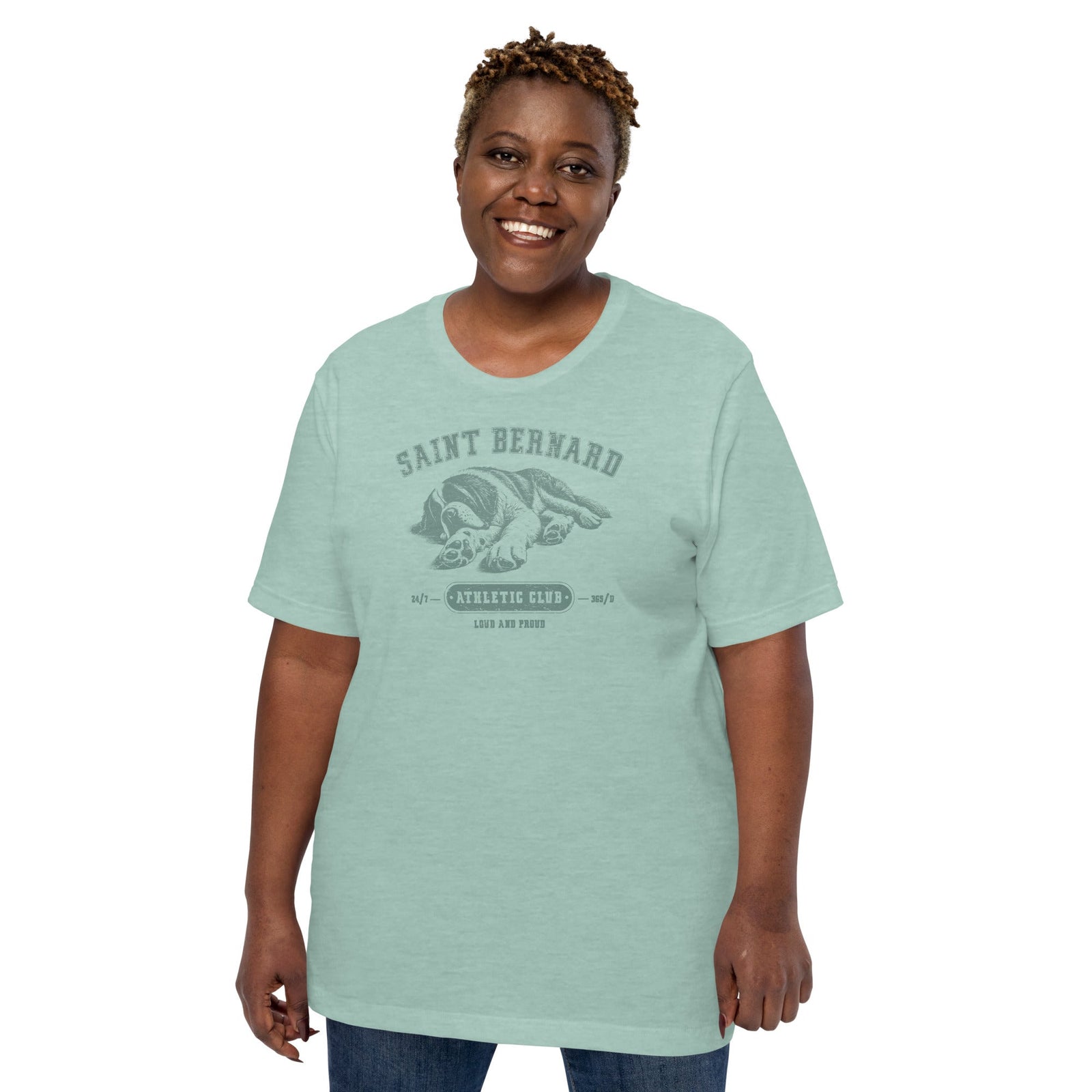 Saint Bernard Athletic Club T-Shirt - Light Colors - Lucy + Norman
